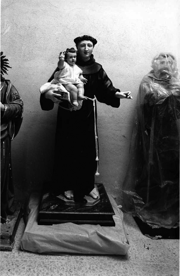 Sant'Antonio da Padova con il bambino (statua) - bottega campana (sec. XVIII)