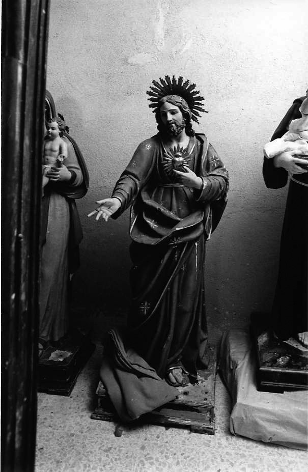 Cristo redentore benedicente (statua) - bottega campana (sec. XIX)