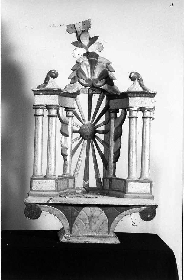 tronetto per esposizione eucaristica - bottega campana (sec. XVIII)