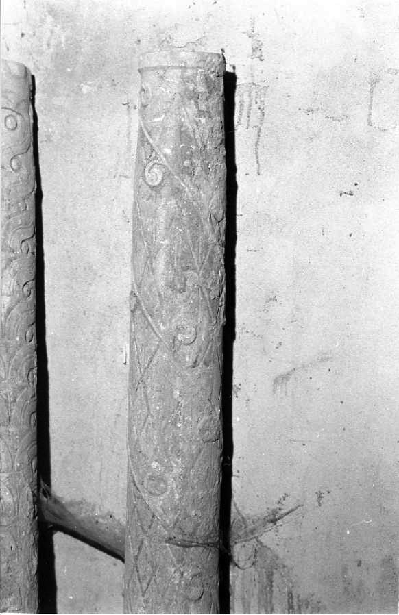 colonna, frammento - bottega campana (sec. XVI)