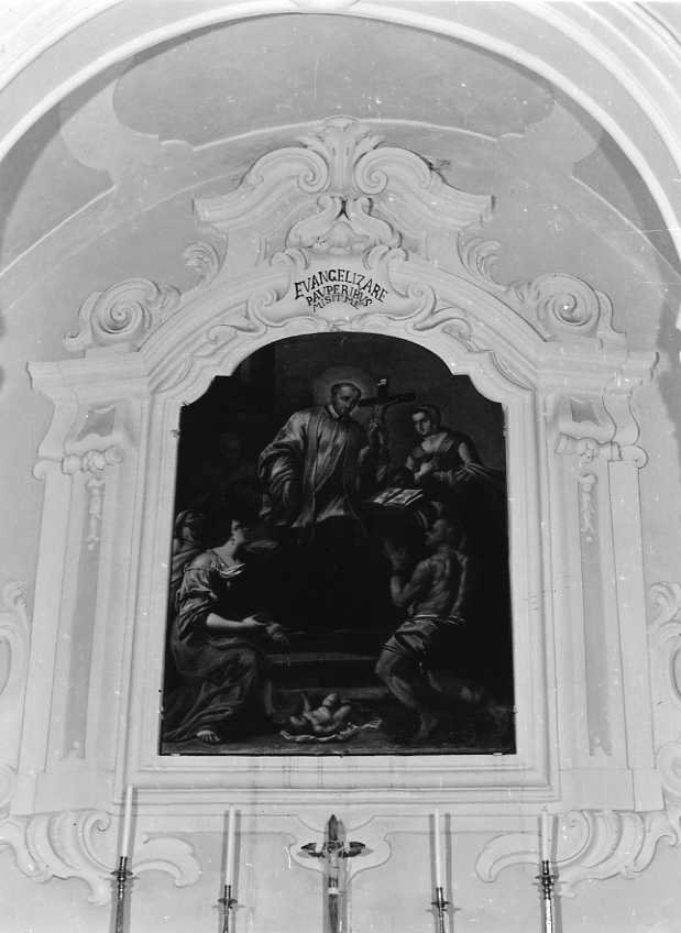 cornice di pala d'altare - bottega campana (seconda metà sec. XVIII)