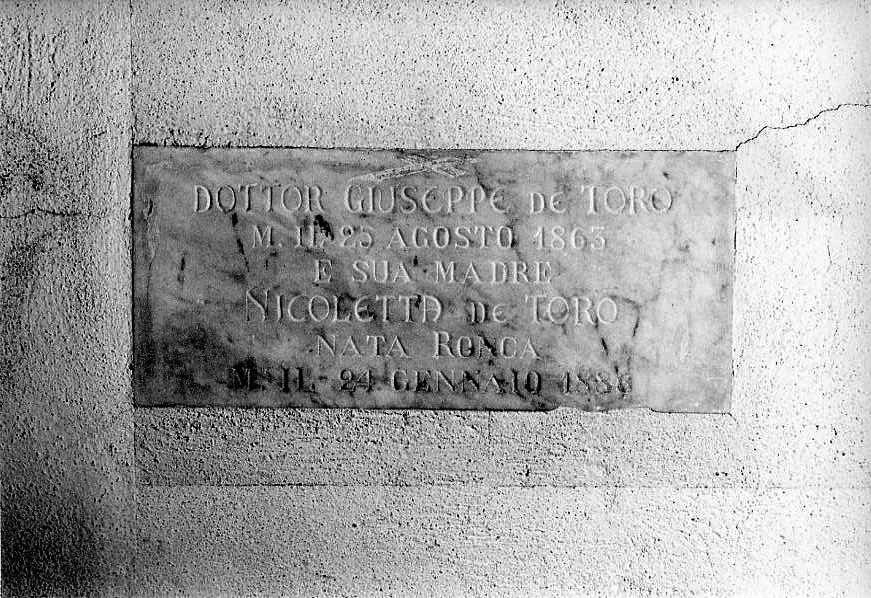 lapide - bottega campana (sec. XIX)