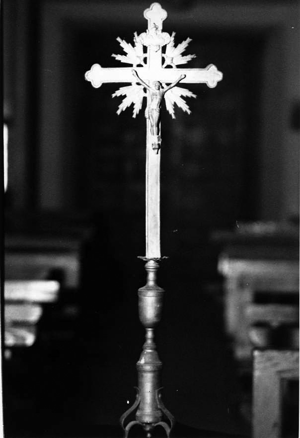 croce d'altare, serie - bottega campana (sec. XIX)