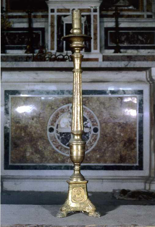 candeliere, serie - bottega campana (sec. XIX)