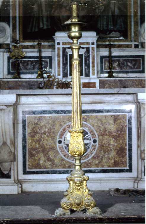 candeliere, serie - bottega campana (sec. XIX)