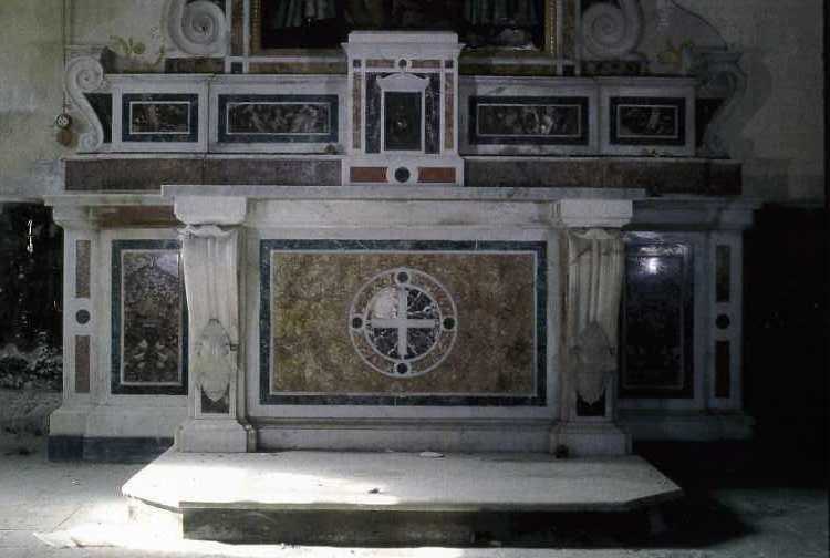 altare - a blocco - bottega campana (sec. XIX)