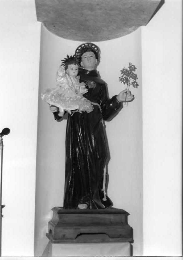 Sant'Antonio da Padova con il bambino (gruppo scultoreo) - bottega campana (sec. XIX)