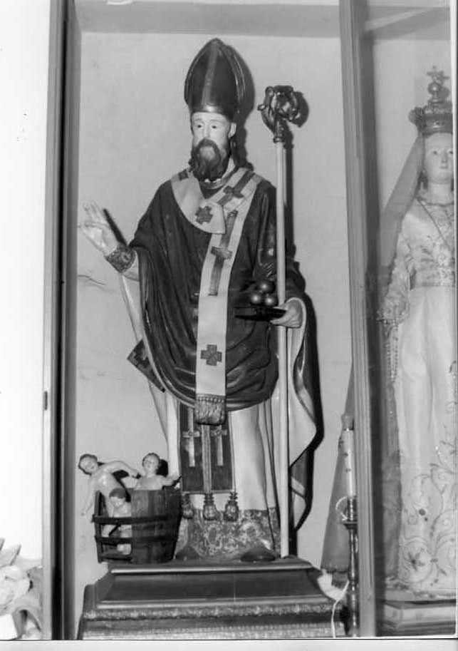 San Nicola Vescovo (statua) - bottega campana (sec. XIX)
