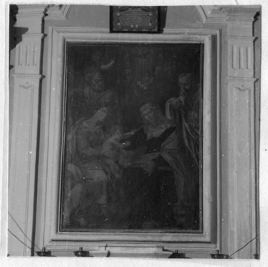 Sacra Famiglia con Sant'Anna (dipinto) - ambito campano (fine/inizio secc. XVIII/ XIX)
