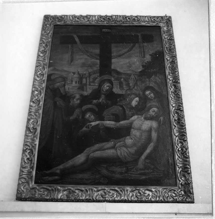 deposizione di Cristo dalla croce (dipinto) - ambito campano (inizio sec. XVI)