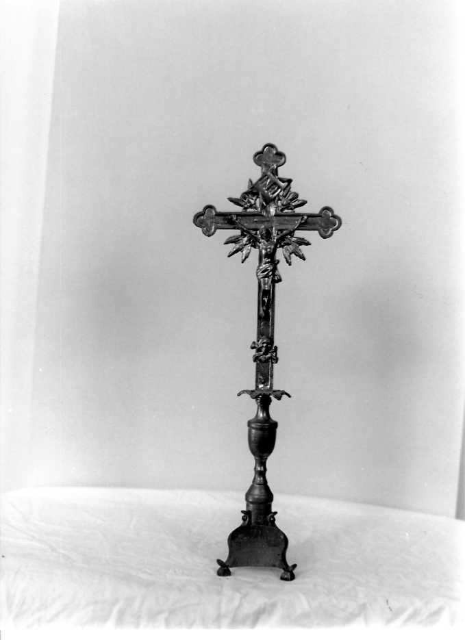 Cristo crocifisso (croce d'altare) - bottega campana (inizio sec. XX)