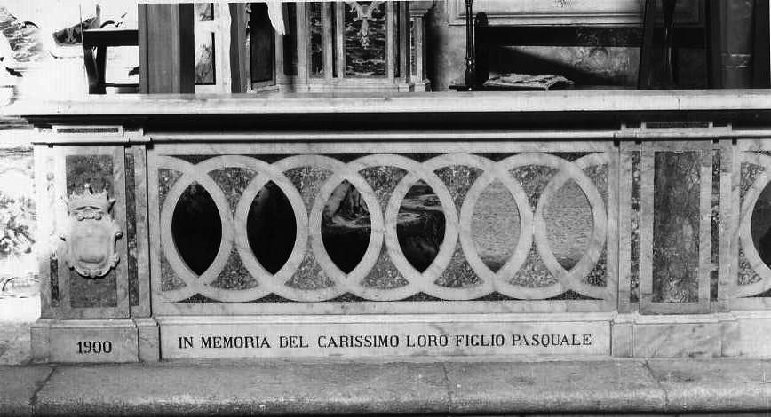 balaustrata del coro - bottega campana (sec. XX)