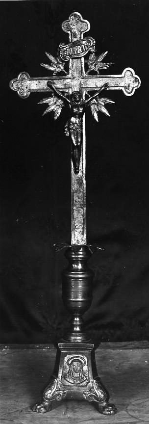 Cristo crocifisso (croce d'altare) - bottega campana (sec. XIX)