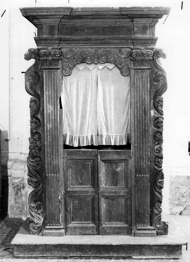 confessionale - bottega campana (fine sec. XVIII)
