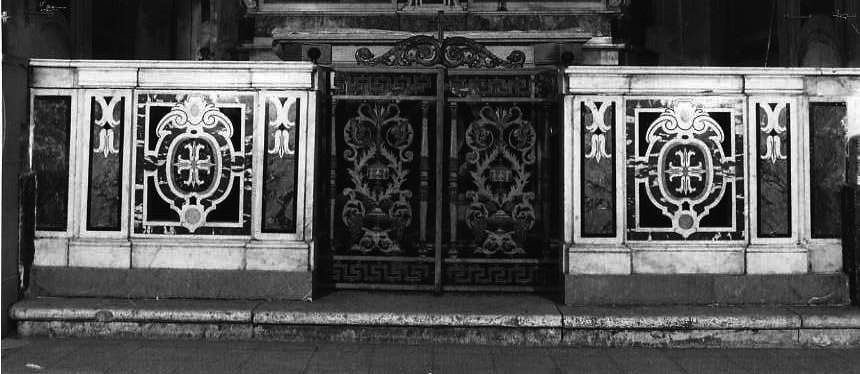 balaustrata di cappella - bottega campana (seconda metà sec. XVIII)