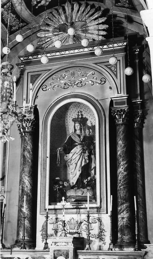 mostra architettonica d'altare - bottega campana (sec. XIX)