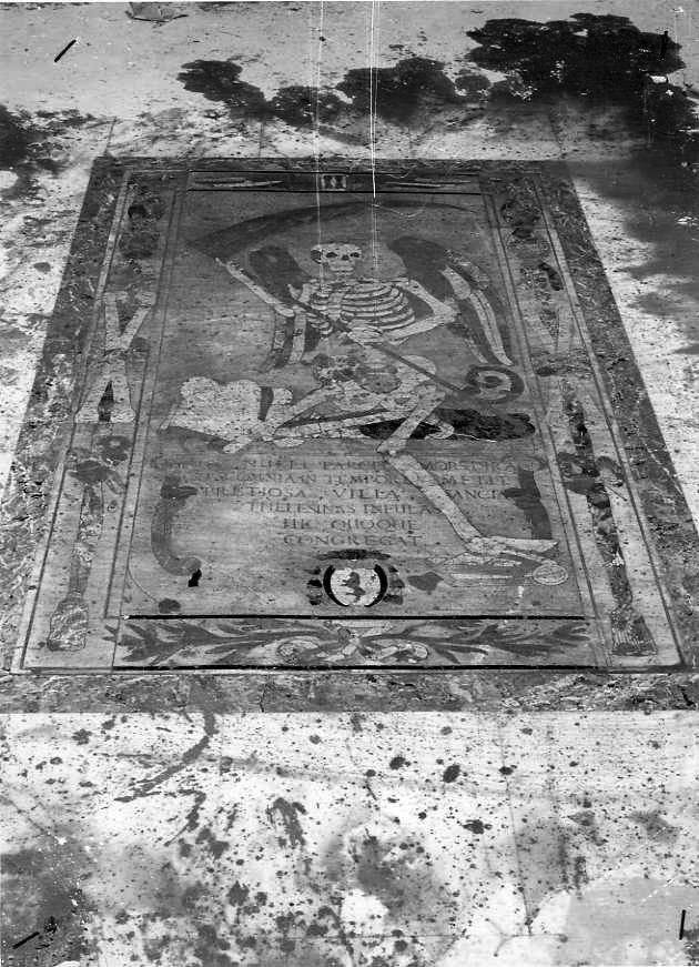 Morte (lastra tombale) - bottega campana (sec. XVIII)