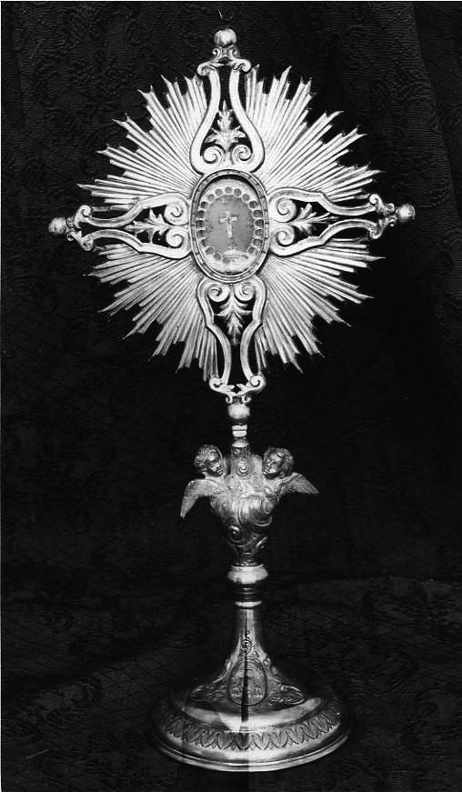 reliquiario - a ostensorio - bottega campana (sec. XX)