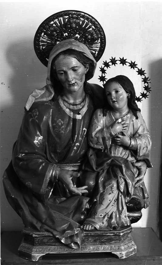 Maria Vergine bambina e Sant'Anna (scultura processionale) - bottega campana (sec. XVIII)