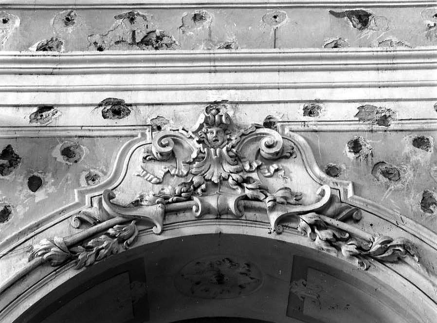 cherubini e motivi decorativi fitomorfi (decorazione plastica, serie) - bottega campana (prima metà sec. XVIII)