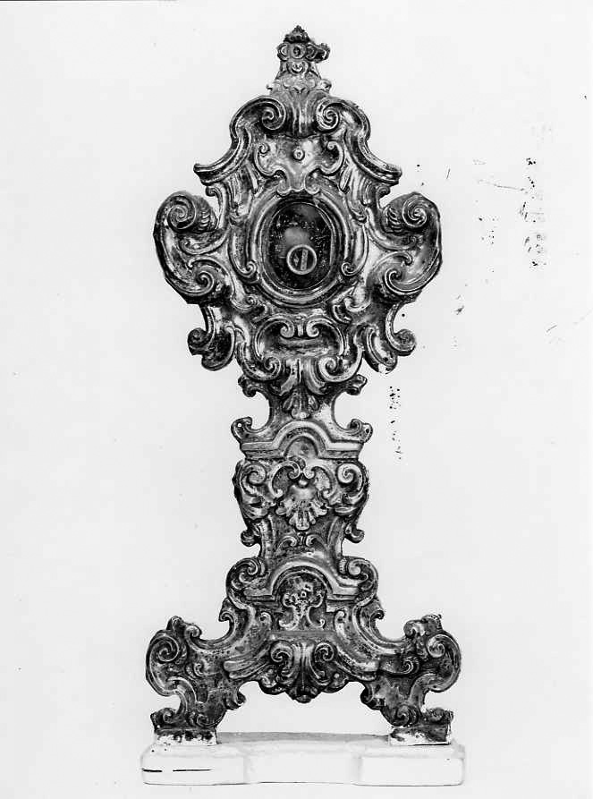 reliquiario - a ostensorio - bottega campana (sec. XIX)
