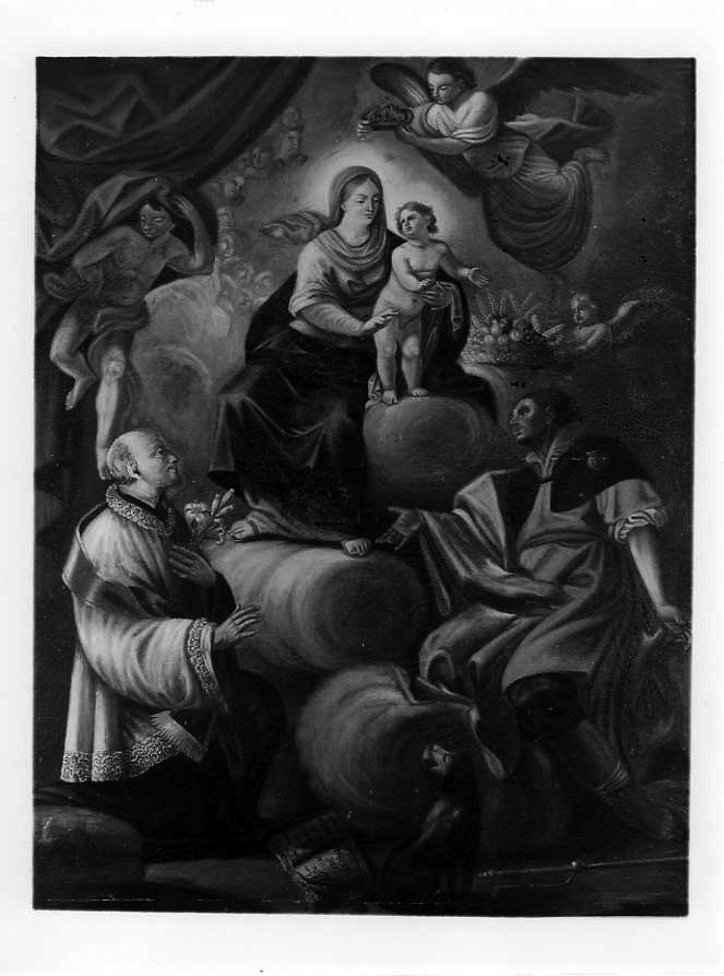 Madonna con Bambino e Santi (dipinto) - ambito campano (sec. XVIII)
