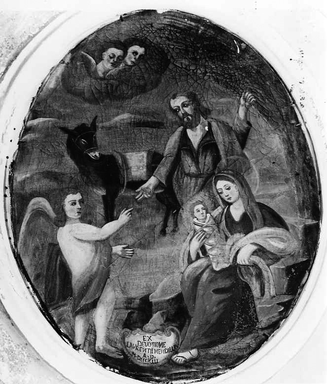 fuga in Egitto (dipinto) - ambito campano (sec. XIX)