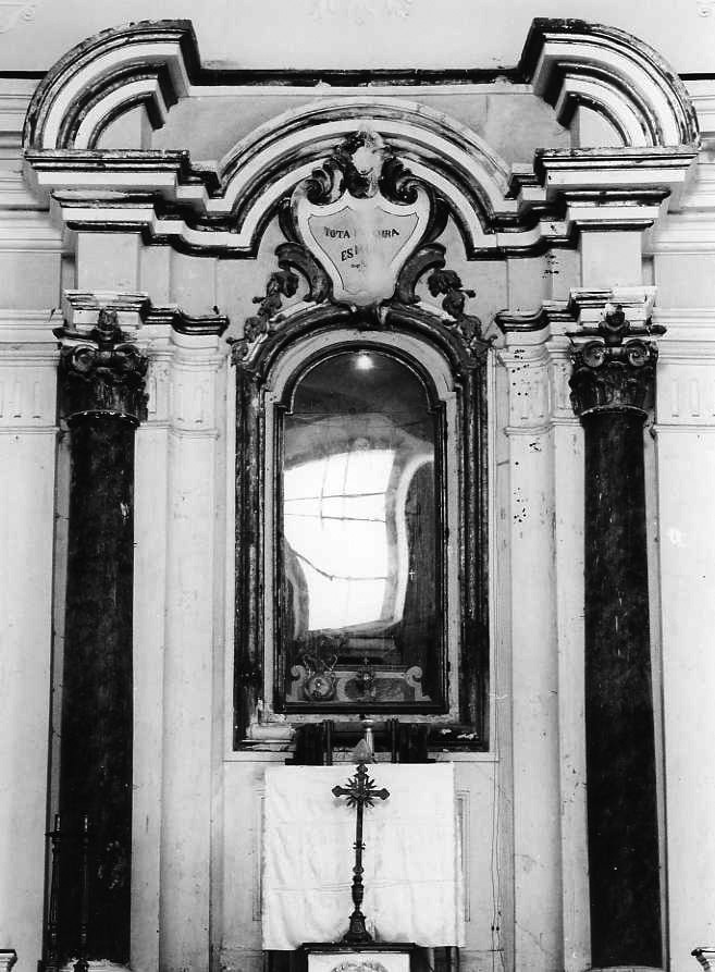 mostra architettonica d'altare - bottega campana (sec. XIX)