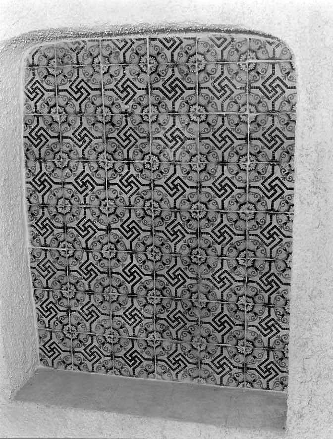 motivi decorativi geometrici (decorazione a smalto) - bottega campana (metà sec. XIX)