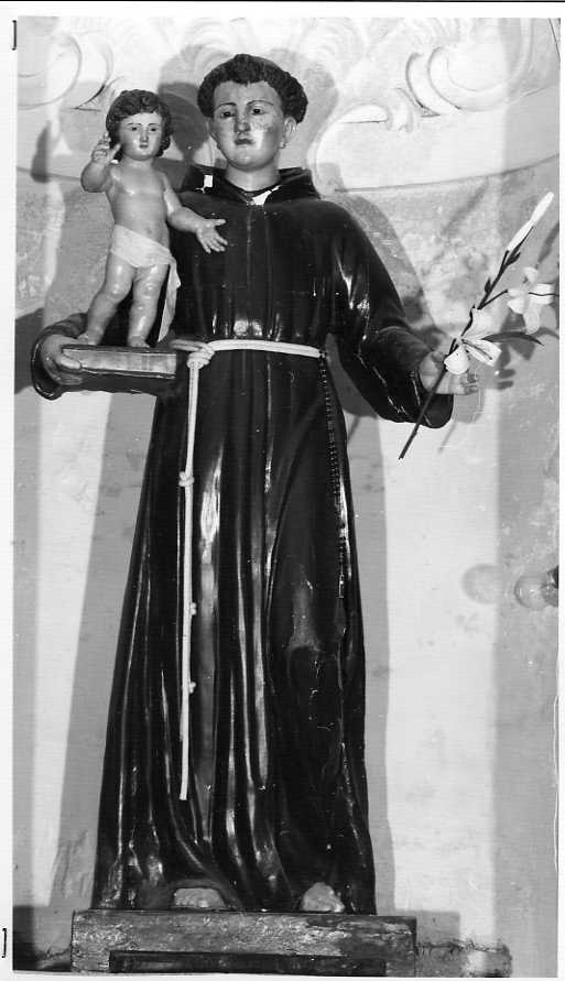 Sant'Antonio da Padova con il bambino (statua) - bottega napoletana (seconda metà sec. XVIII)