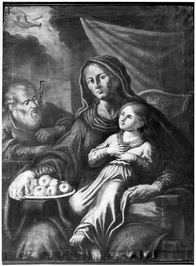 Maria Vergine bambina con Sant'Anna e San Gioacchino (dipinto) - ambito campano (prima metà sec. XVIII)