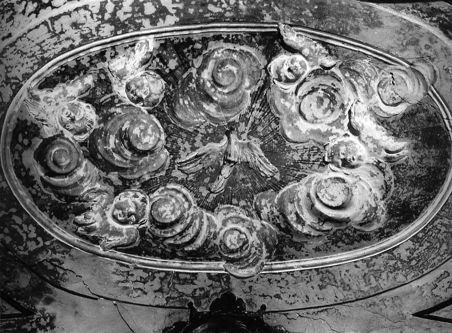 colomba dello Spirito Santo e cherubini (dipinto) - ambito campano (sec. XVIII)