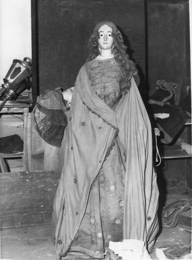 Madonna del Rosario (statua) - bottega campana (ultimo quarto sec. XVIII)