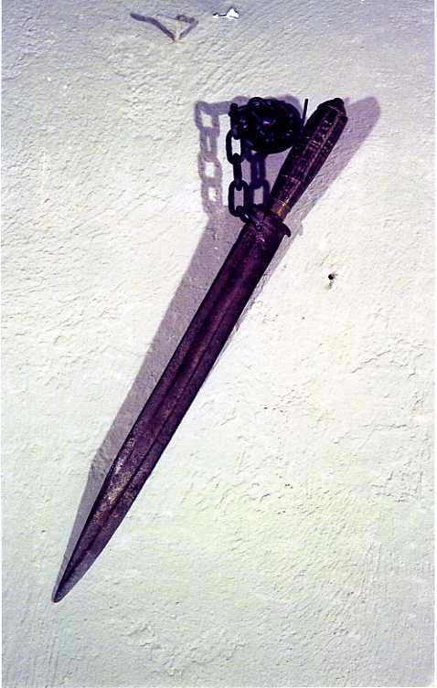 baionetta, frammento - bottega campana (seconda metà sec. XVIII)