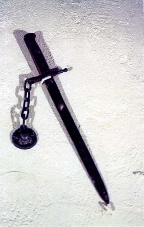 baionetta, frammento - bottega campana (inizio sec. XX)