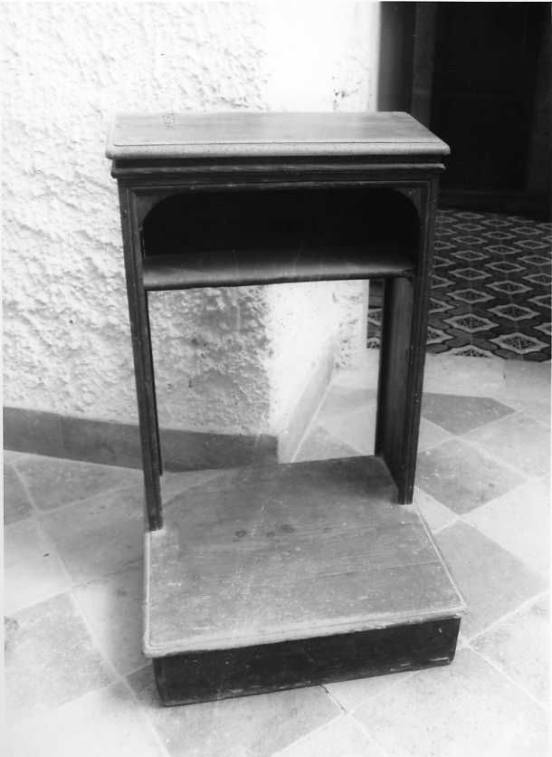 inginocchiatoio - bottega campana (inizio sec. XX)