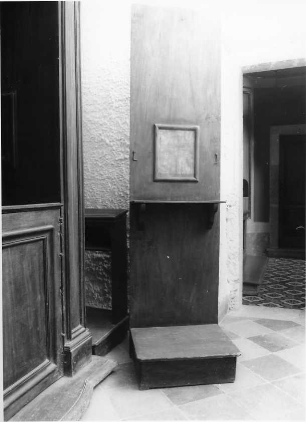 inginocchiatoio - bottega campana (inizio sec. XX)