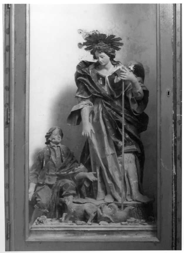 Tobia e San Raffaele arcangelo (statua) - bottega campana (sec. XIX)