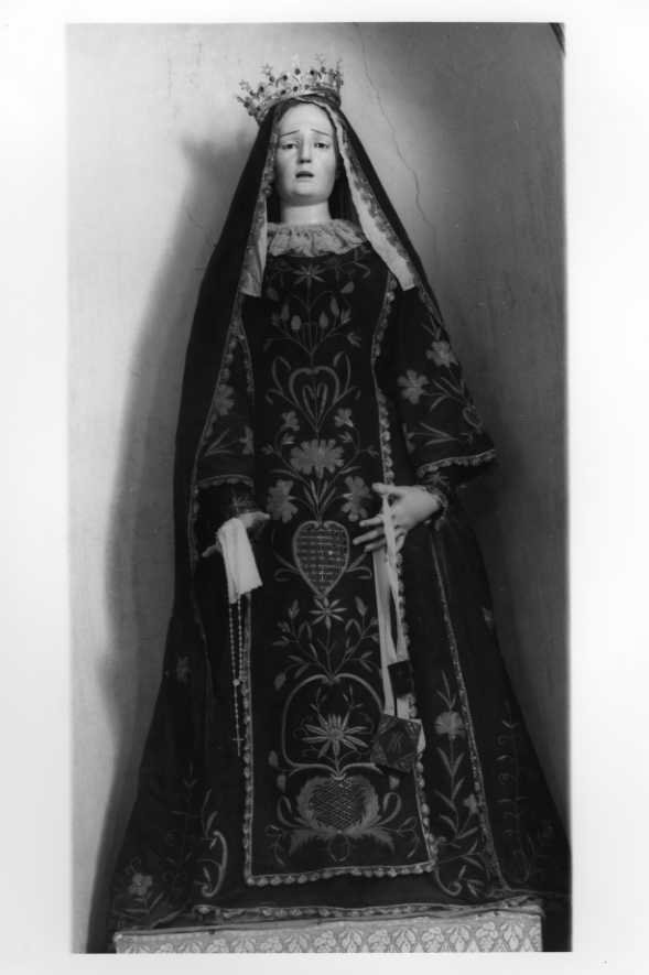 Madonna Addolorata (scultura) - bottega campana (sec. XVIII)