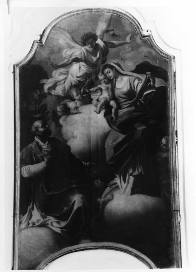 San Filippo Neri ha la visione della Madonna con Bambino (dipinto) - ambito napoletano (sec. XVIII)