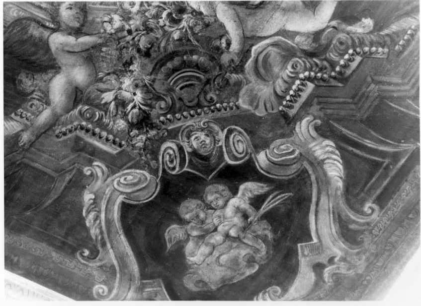 Madonna con santi e angeli (dipinto) - ambito napoletano (sec. XVIII)