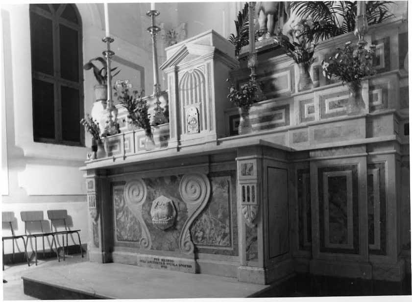 altare maggiore - bottega campana (sec. XX)