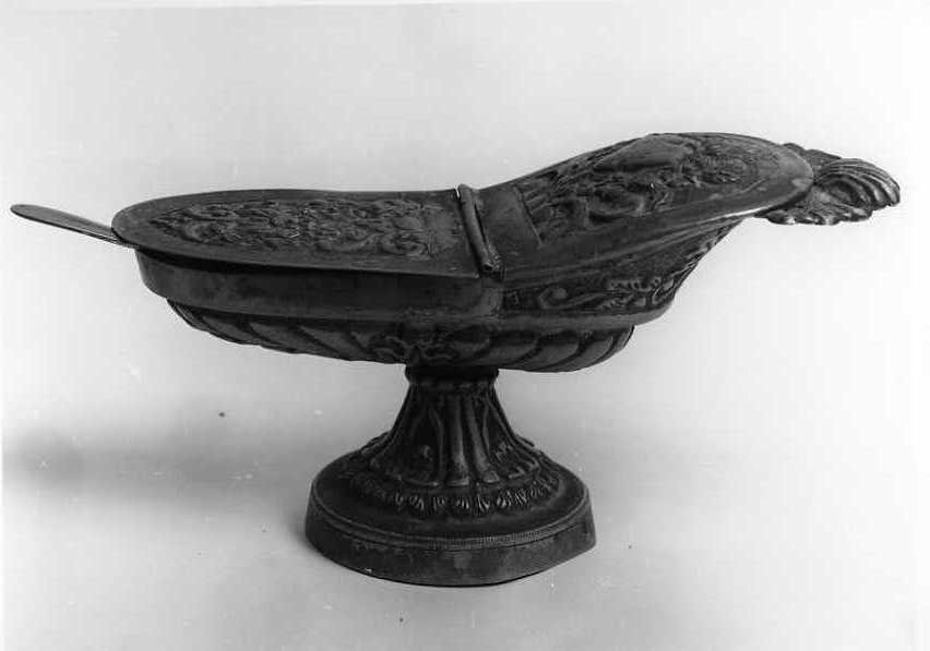 navicella portaincenso - bottega campana (sec. XIX)