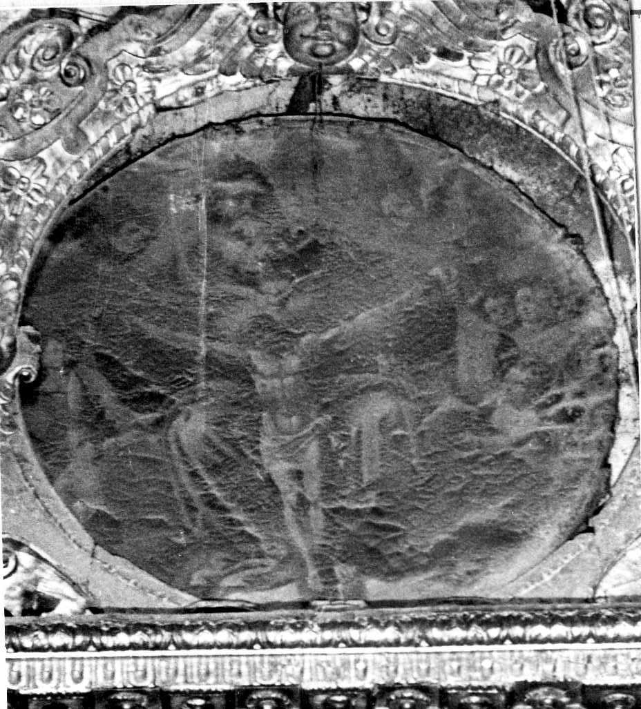 Cristo issato sulla croce (dipinto) di De Matteis Paolo (attribuito) (prima metà sec. XVIII)