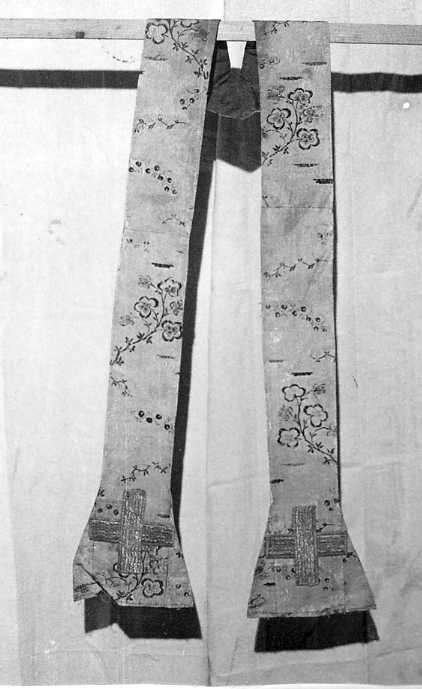 stola, coppia - manifattura campana (fine sec. XVIII)