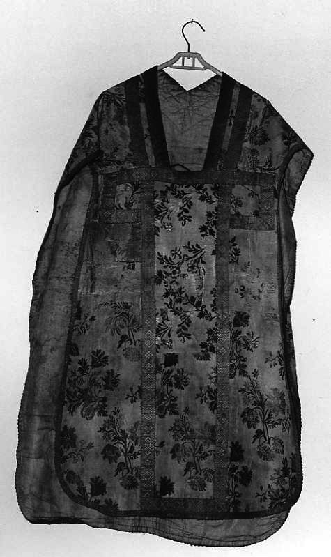 motivi decorativi floreali (pianeta) - manifattura campana (sec. XIX)