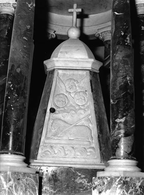 adorazione dell'Agnello (rilievo) - bottega campana (prima metà sec. XX)