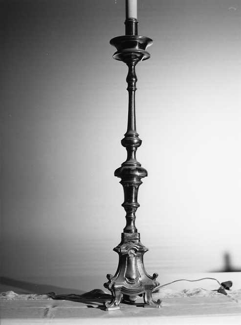 candeliere d'altare, serie - bottega napoletana (sec. XIX)