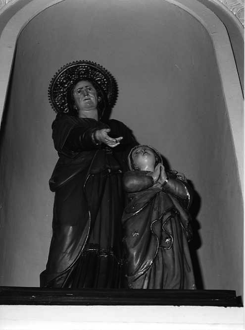 Maria Vergine bambina e Sant'Anna (gruppo scultoreo) - bottega campana (inizio sec. XX)