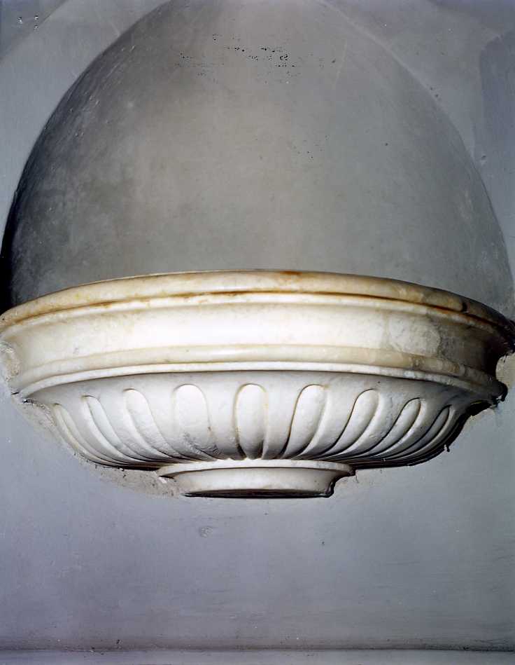 acquasantiera da parete - bottega campana (prima metà sec. XIX)